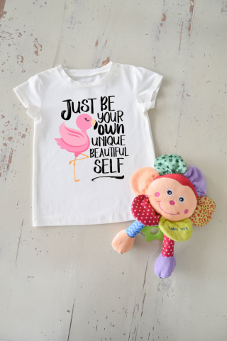 Детска тениска за момиче Be yourself